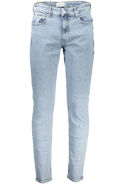 Light Blue Cotton Men Jeans - The Luxe Alliance