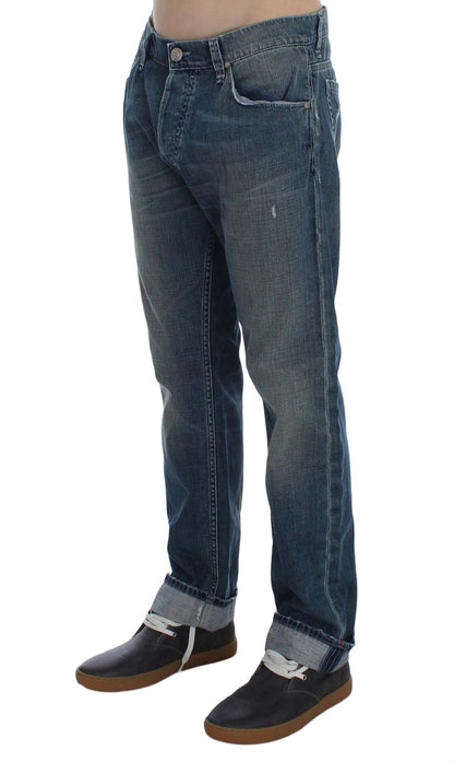  - Elegant Regular Fit Blue Wash Denim