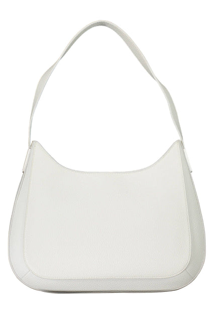 White Polyester Women Handbag - The Luxe Alliance