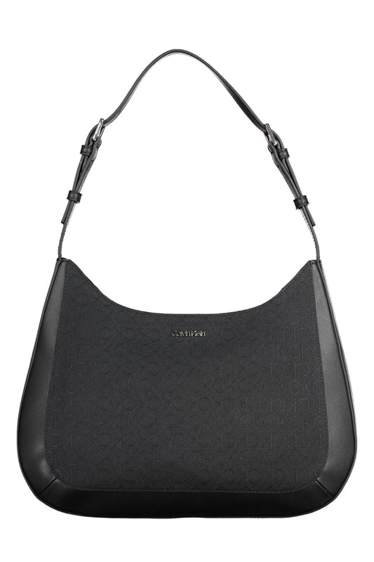  - Black Polyester Women Handbag