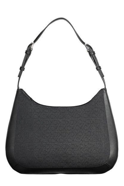  - Black Polyester Women Handbag