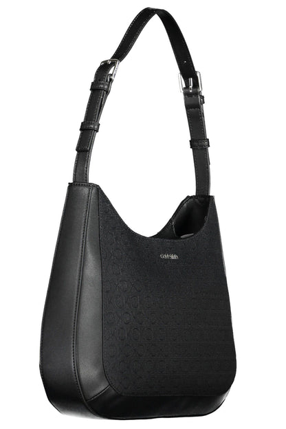  - Black Polyester Women Handbag