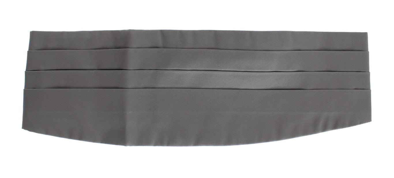 Elegant Silk Gray Cummerbund