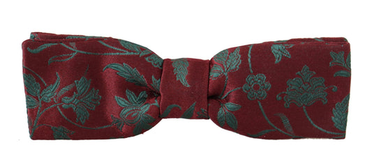  - Elegant Maroon Patterned Bow Tie