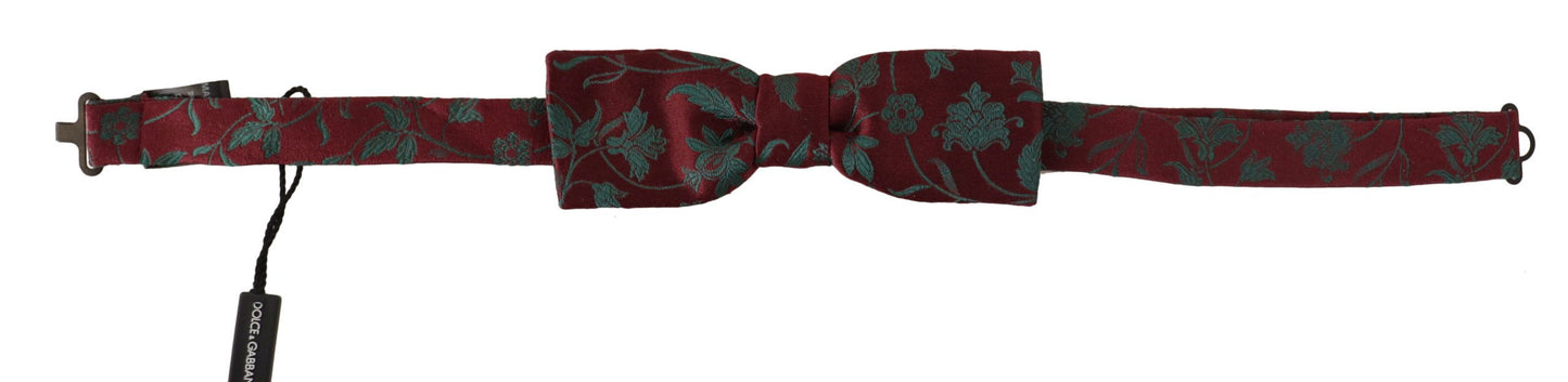  - Elegant Maroon Patterned Bow Tie