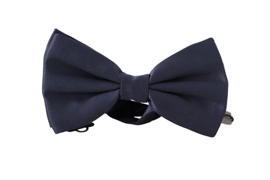  - Elegant Sapphire Silk Bow Tie