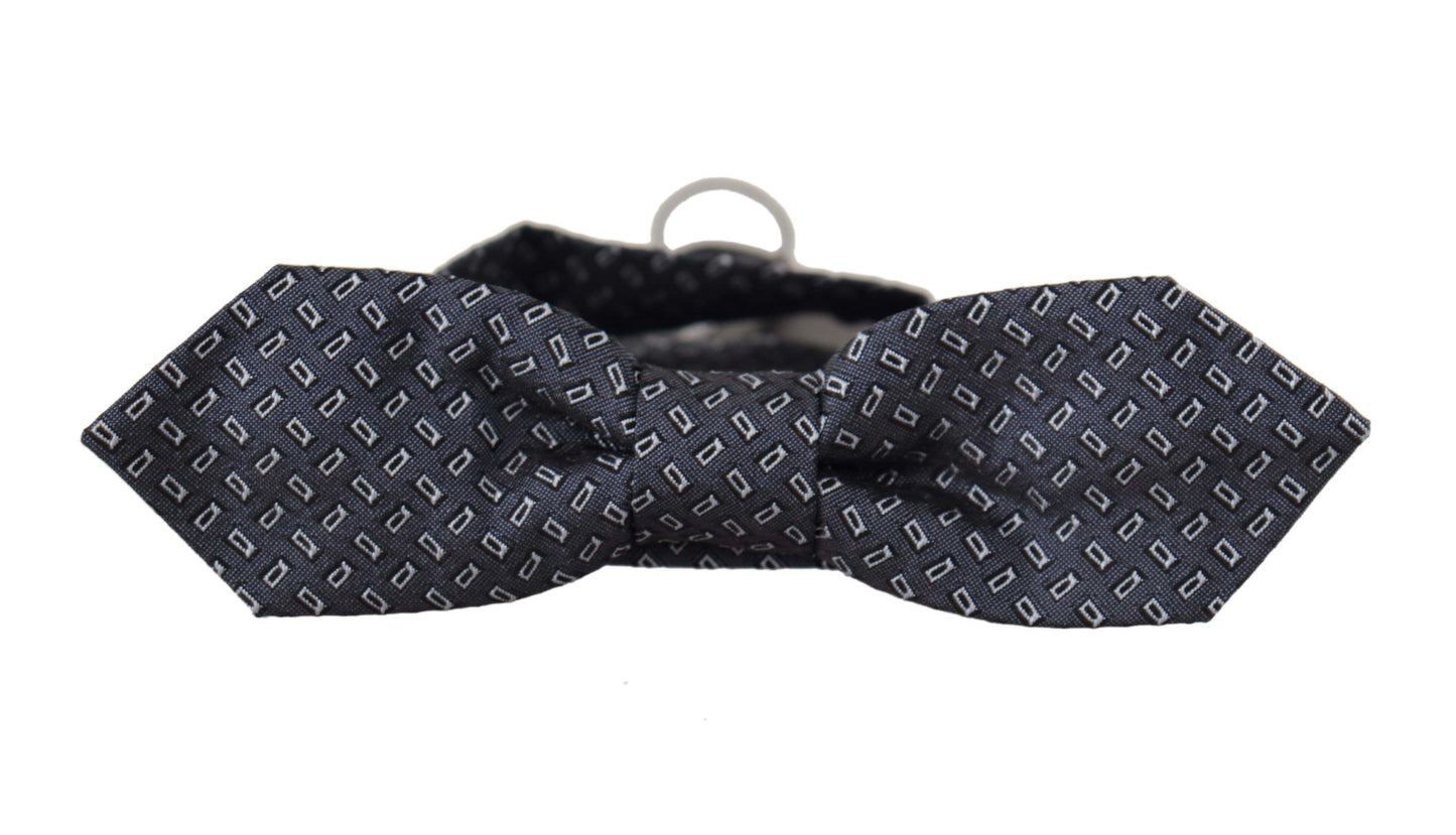  - Elegant Polka Dot Silk Bow Tie