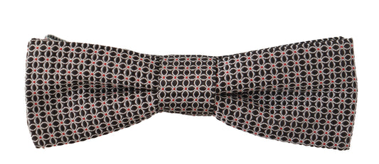  - Elegant Black Silk Bow Tie