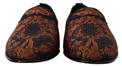  - Elegant Floral Slip-On Loafers