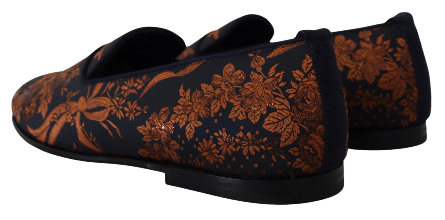  - Elegant Floral Slip-On Loafers