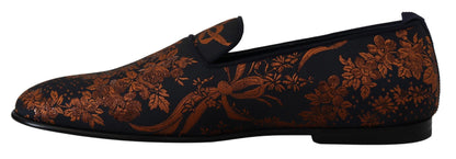  - Elegant Floral Slip-On Loafers