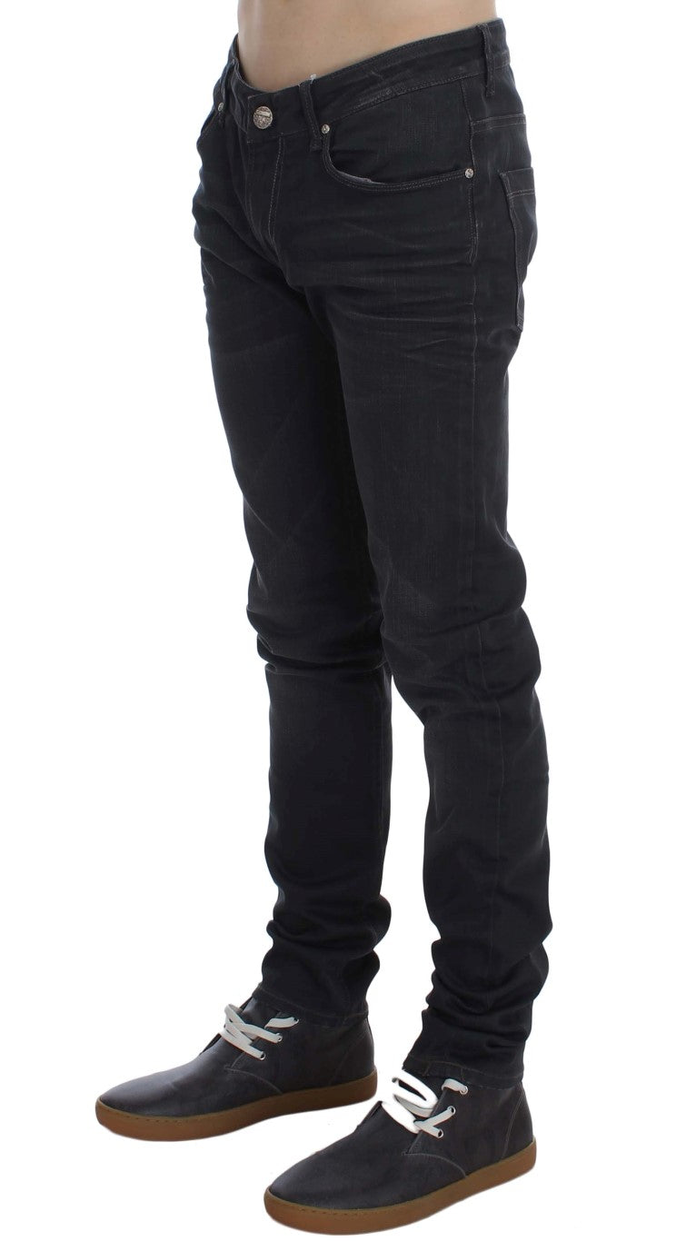  - Sleek Gray Slim Fit Men's Premium Denim