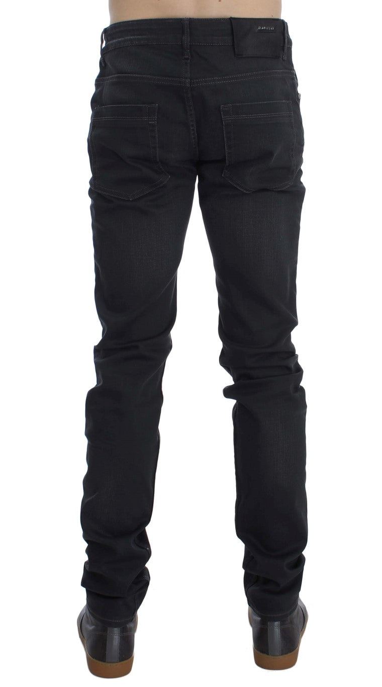  - Sleek Gray Slim Fit Men's Premium Denim