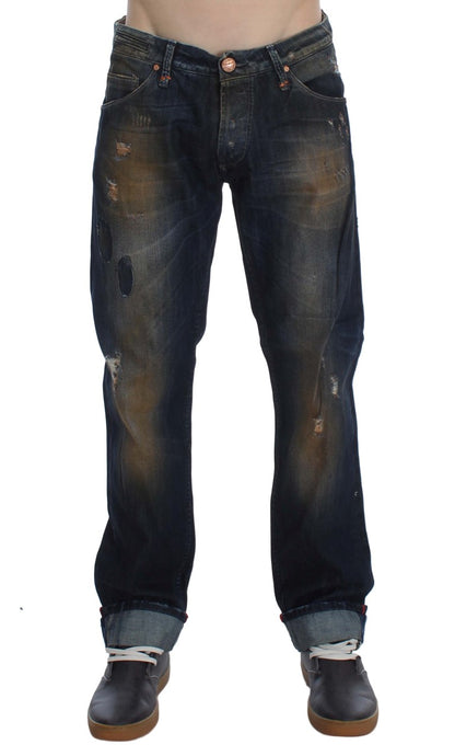  - Elegant Straight Fit Men's Denim Jeans