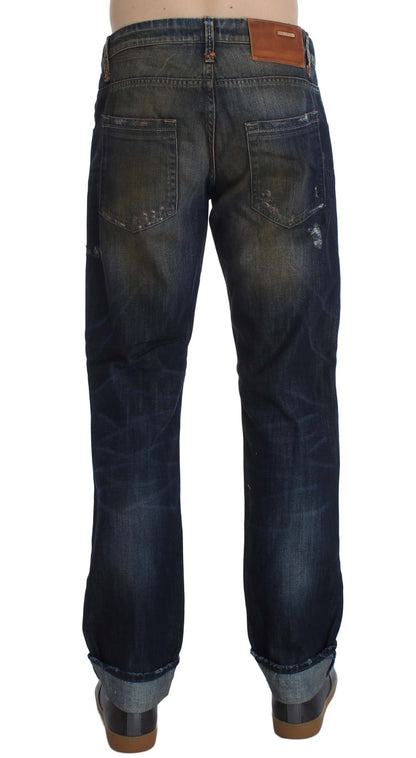  - Elegant Straight Fit Men's Denim Jeans