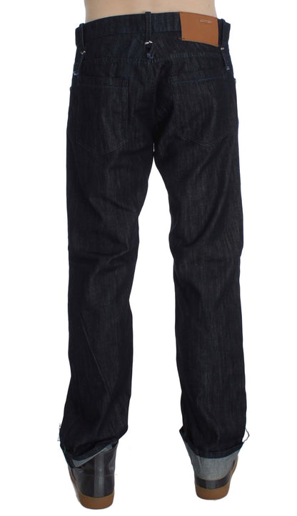  - Elegant Straight Fit Blue Mens Jeans