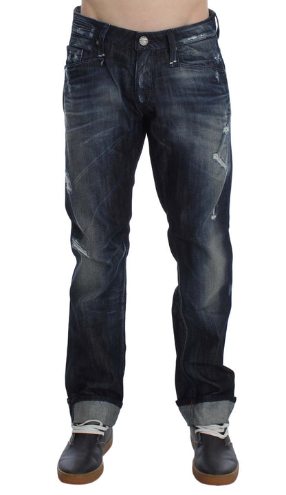  - Elegant Regular Straight Fit Blue Jeans