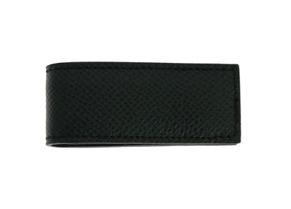  - Elegant Green Leather Money Clip