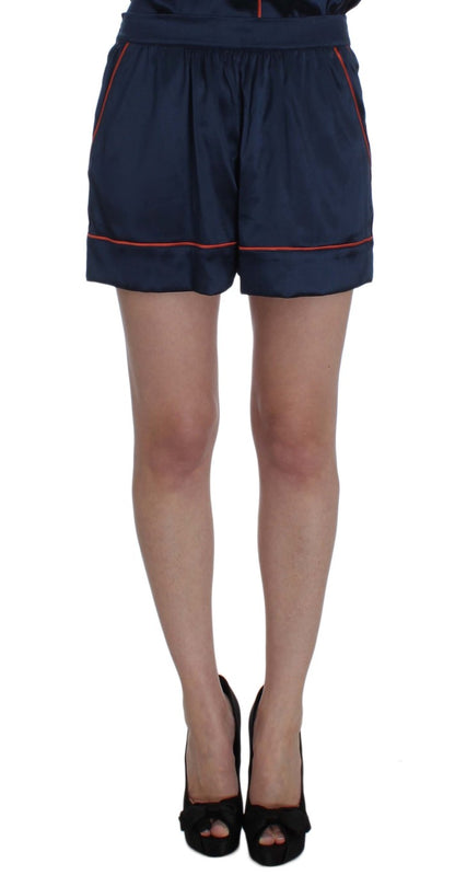  - Elegant Silk Stretch Mini Shorts