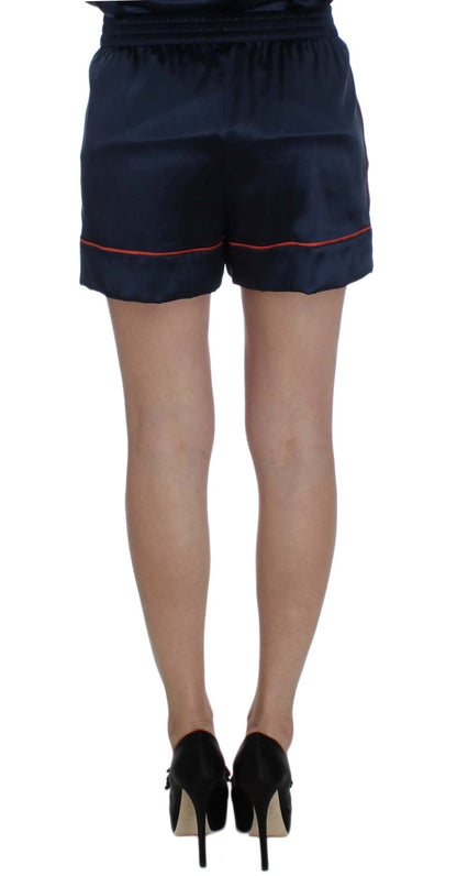  - Elegant Silk Stretch Mini Shorts