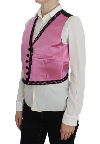  - Silk-Cotton Blend Torero Inspired Vest