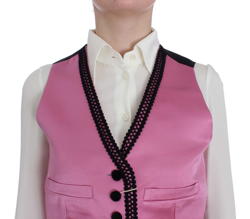  - Silk-Cotton Blend Torero Inspired Vest