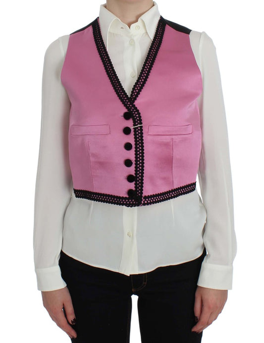  - Silk-Cotton Blend Torero Inspired Vest