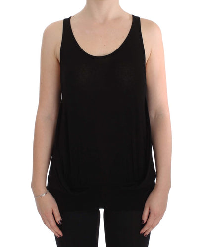 Sleek Black Cami Blouse Tank Top - The Luxe Alliance