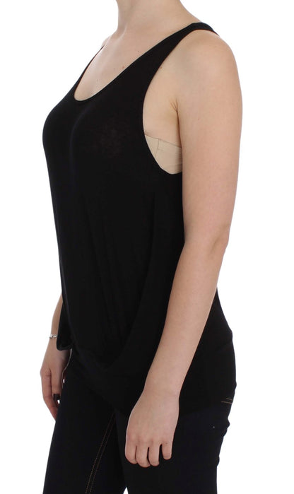 Sleek Black Cami Blouse Tank Top - The Luxe Alliance