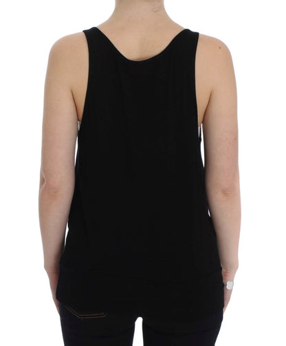 Sleek Black Cami Blouse Tank Top - The Luxe Alliance