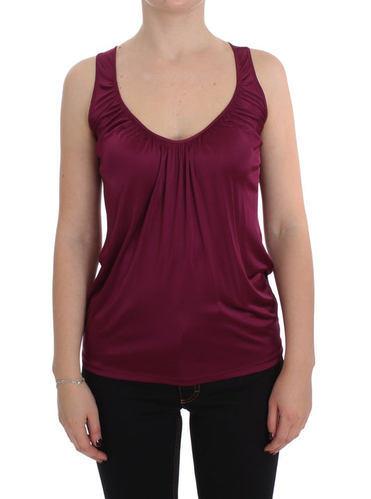 Elegant Purple Rayon Cami Blouse - The Luxe Alliance