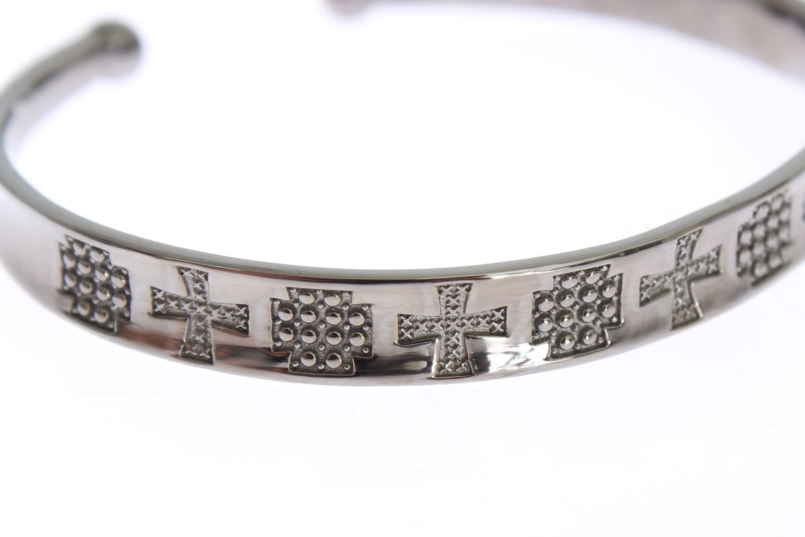 Elegant Rhodium Silver Bangle