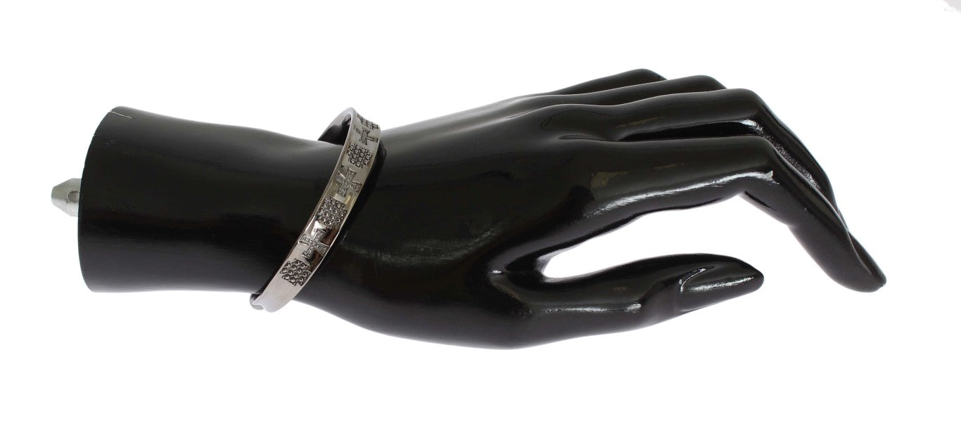  - Elegant Rhodium Silver Bangle