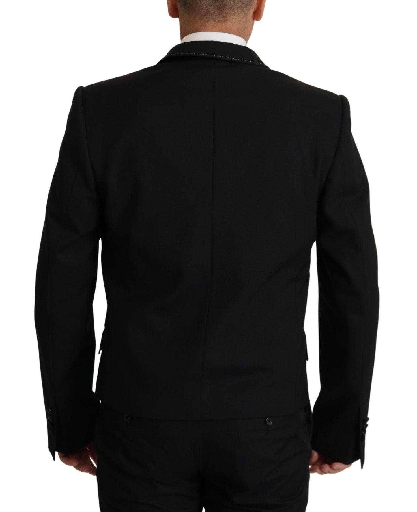  - Elegant Double Breasted Wool Blazer