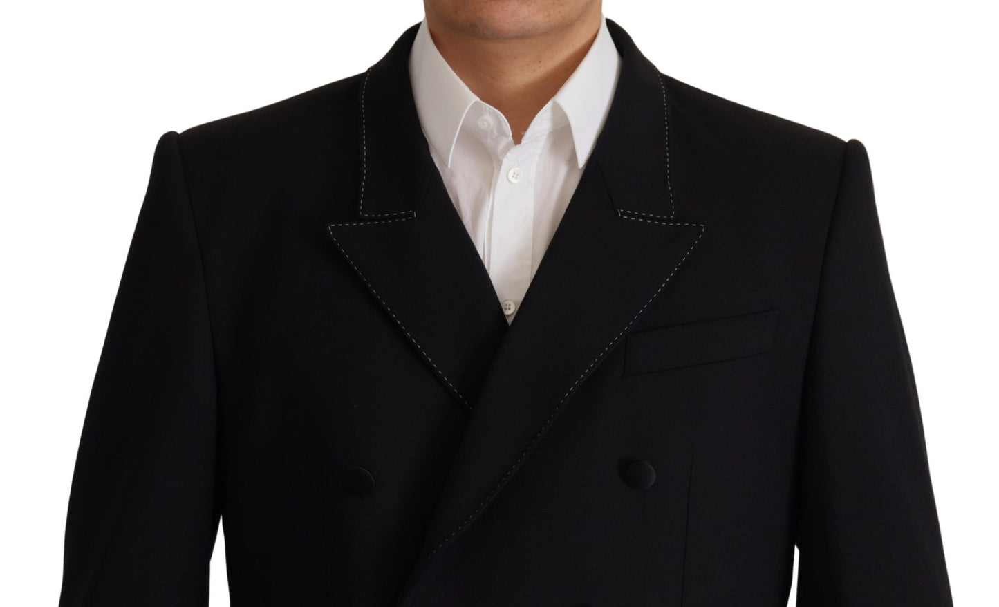  - Elegant Double Breasted Wool Blazer