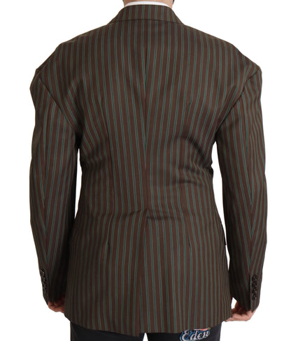  - Multicolor Striped Double Breasted Blazer