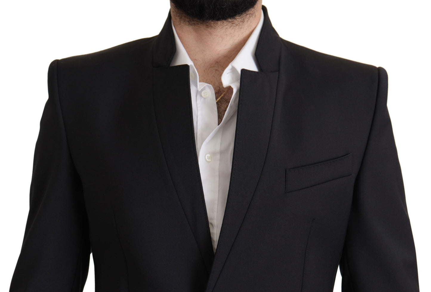  - Elegant Single-Breasted Wool Blazer