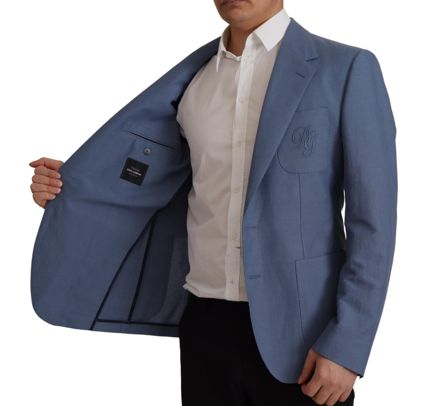  - Elegant Single Breasted Linen Jacket