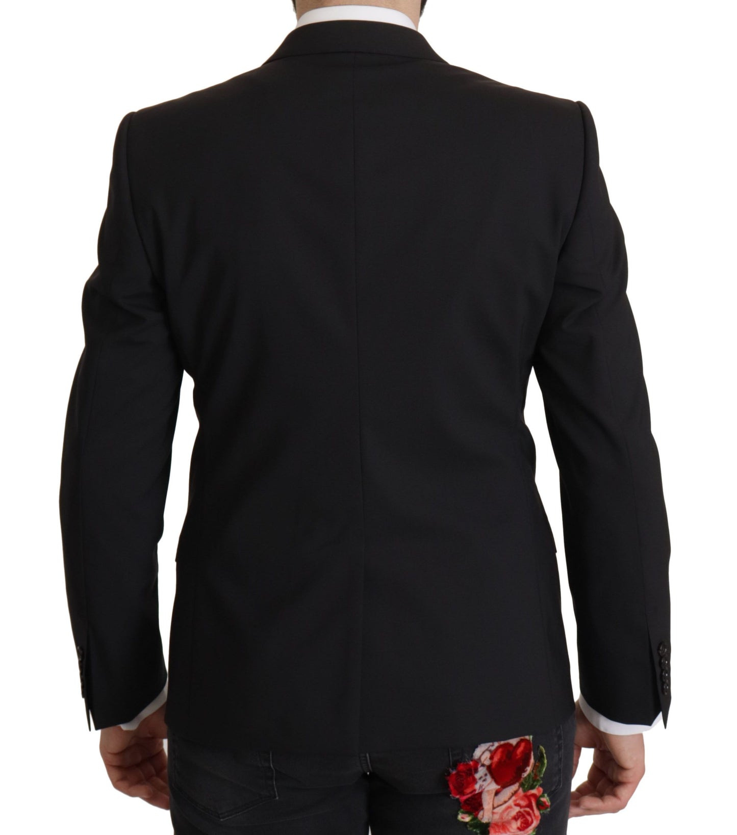  - Elegant Slim Fit Black Blazer Jacket