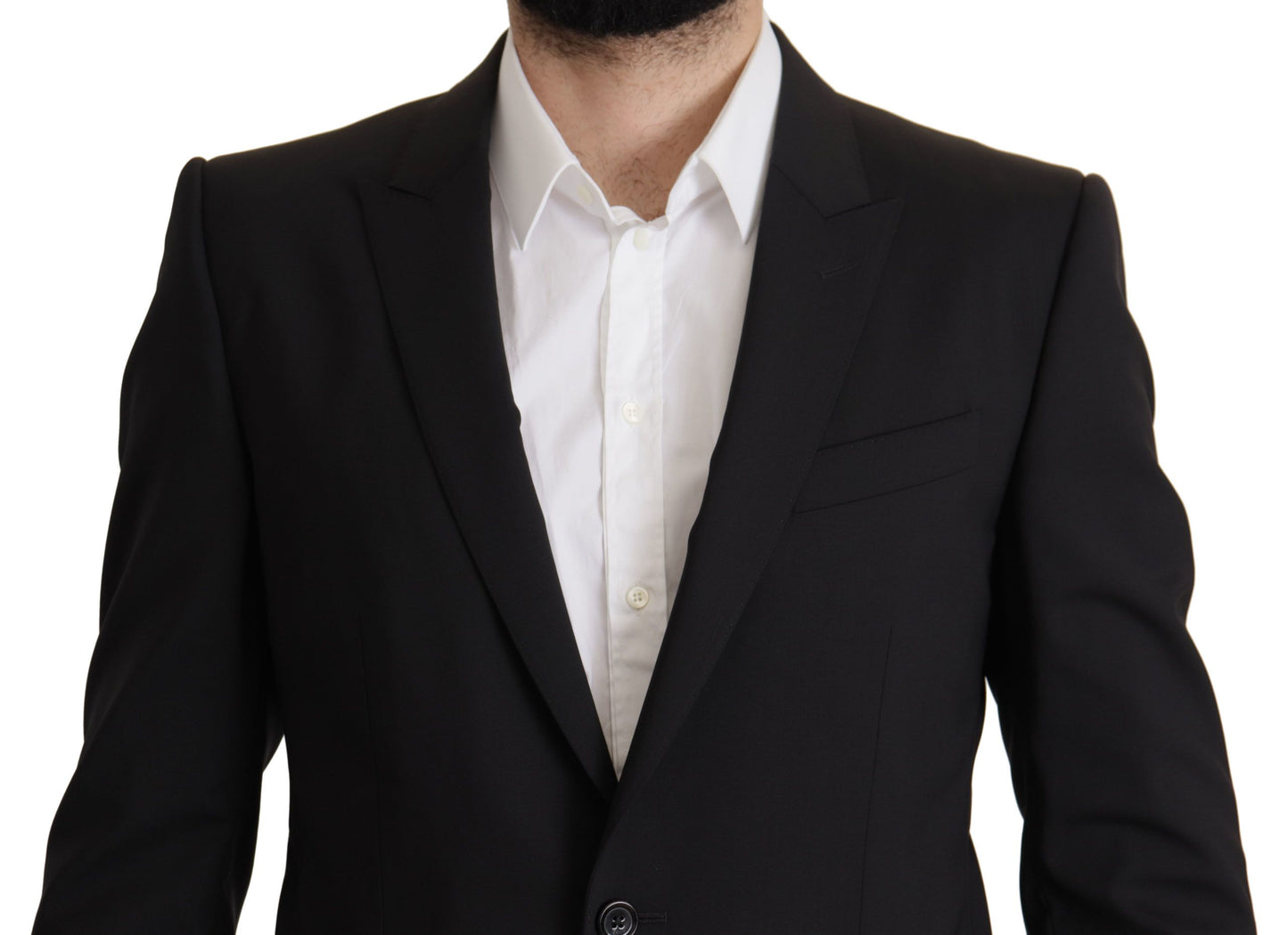  - Elegant Slim Fit Black Blazer Jacket