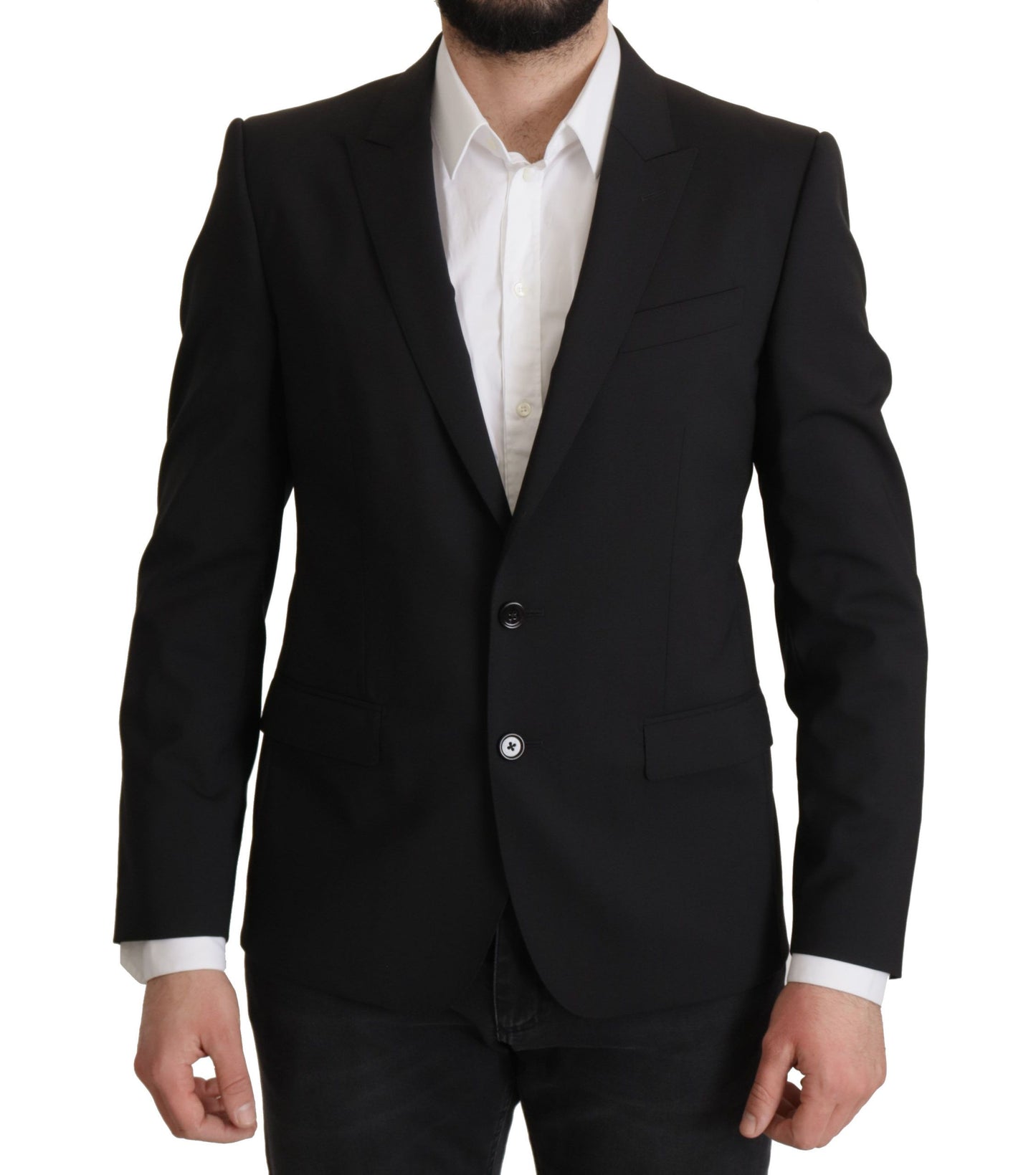  - Elegant Slim Fit Black Blazer Jacket