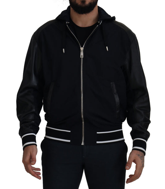  - Elegant Black Bomber Blouson Jacket