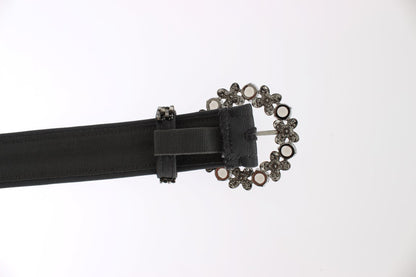  - Embellished Sequined Wide Waist Belt