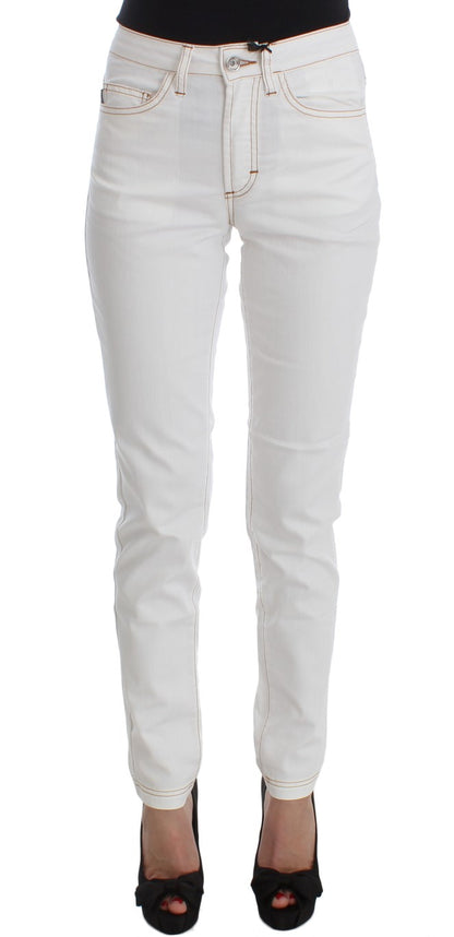 Chic White Slim Fit Denim - The Luxe Alliance