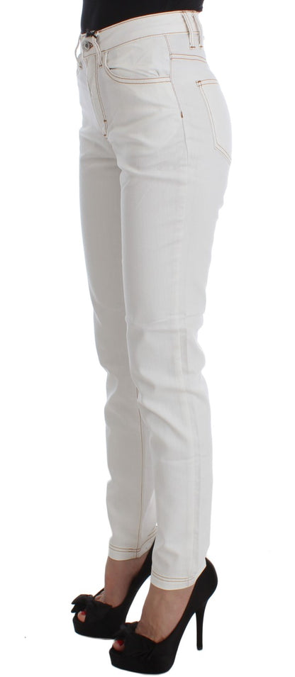 Chic White Slim Fit Denim - The Luxe Alliance