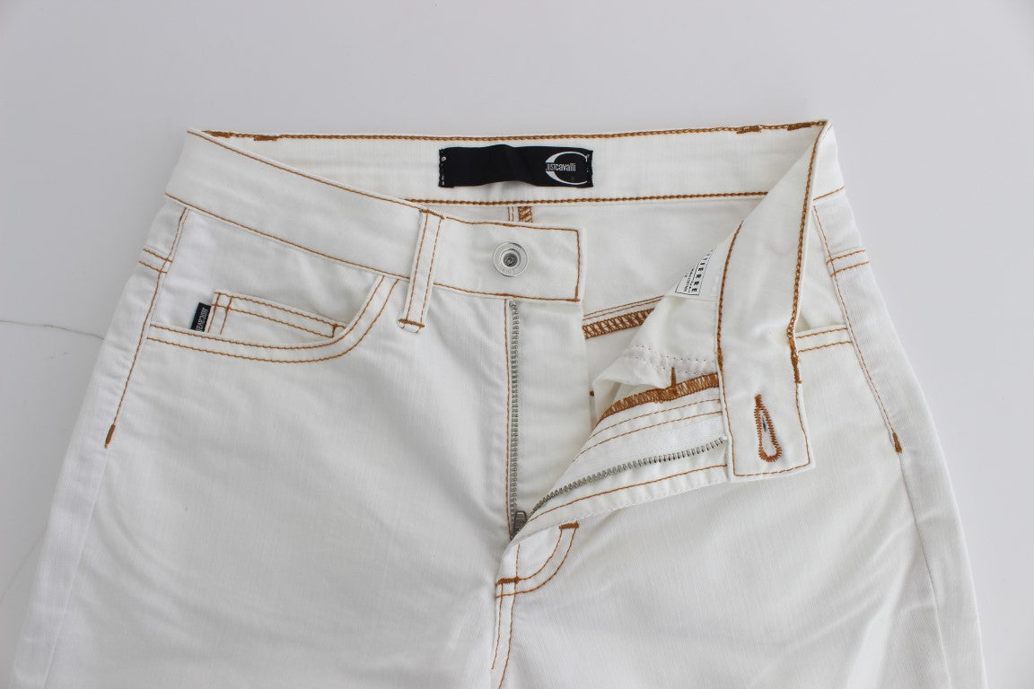 Chic White Slim Fit Denim - The Luxe Alliance