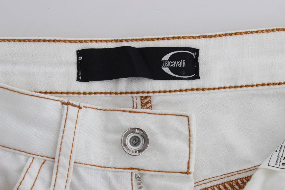 Chic White Slim Fit Denim - The Luxe Alliance