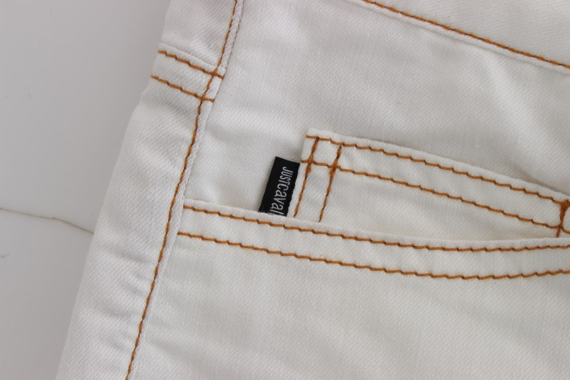 Chic White Slim Fit Denim - The Luxe Alliance