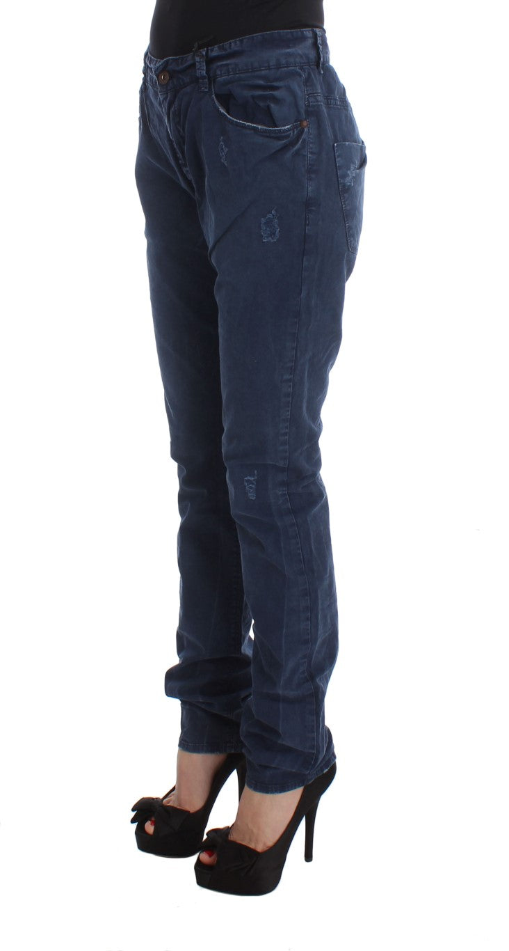 Chic Regular Fit Blue Denim Jeans - The Luxe Alliance