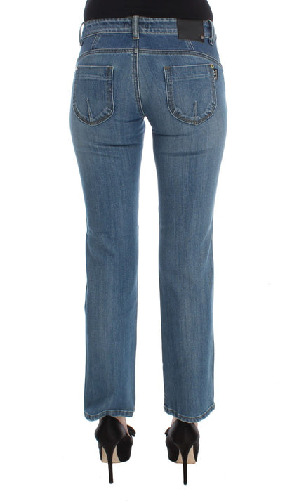 Chic Slim Fit Blue Jeans for the Modern Woman - The Luxe Alliance